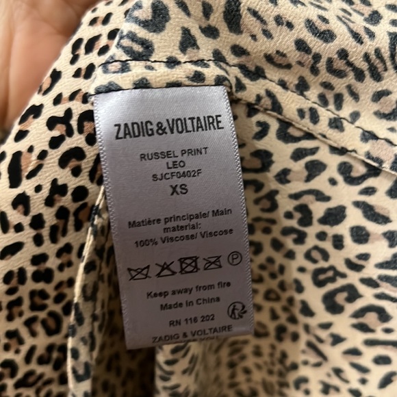 Zadig & Voltaire Leopard Print Dress Sz XS - Picture 9 of 16